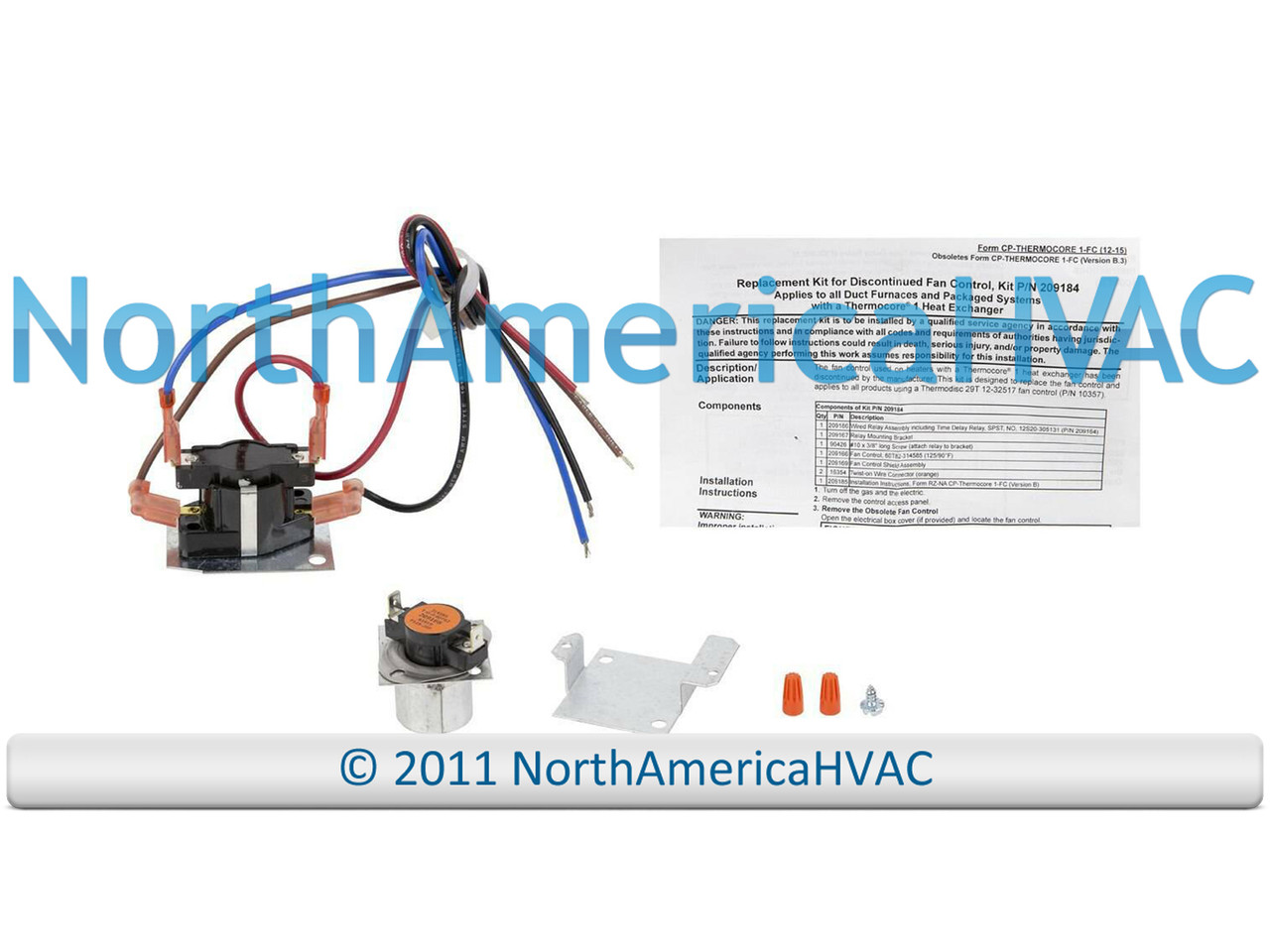 OEM Fan Control Replacment Kit Replaces Reznor RZ209184